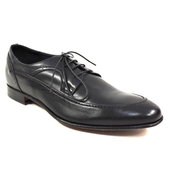 ALBERTO CICCIOLI ?? MEN\'S BLACK SOFT LEATHER COMFORT DERBY SHOES main image 5